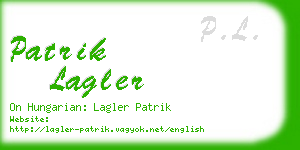 patrik lagler business card